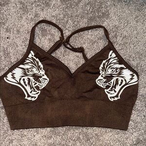 Brown Sports Bra by Darc sport